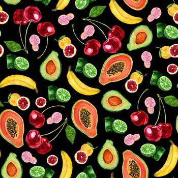 701452-水果木瓜牛油果青柠香蕉