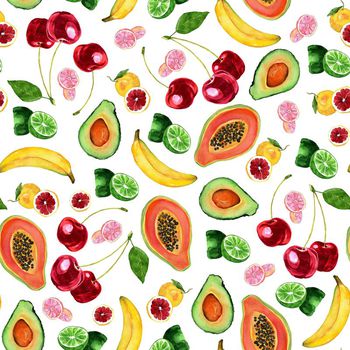 701453-水果木瓜牛油果青柠香蕉白