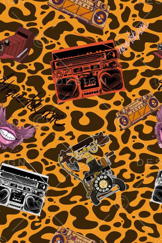 抽象肌理印花华亿平台图片