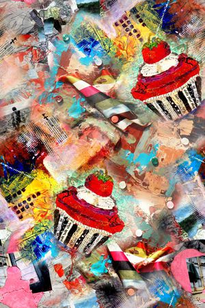 抽象印花华亿平台图片