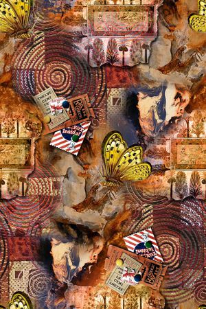 抽象印花华亿平台图片