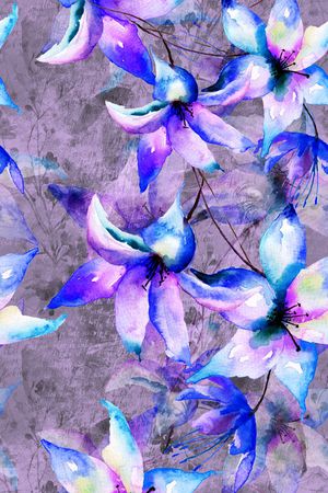 紫色印花华亿平台图片