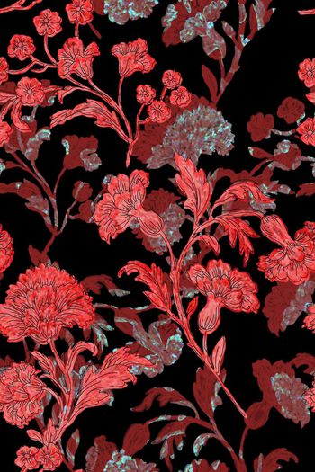 L.D~中国风印花华亿平台图片