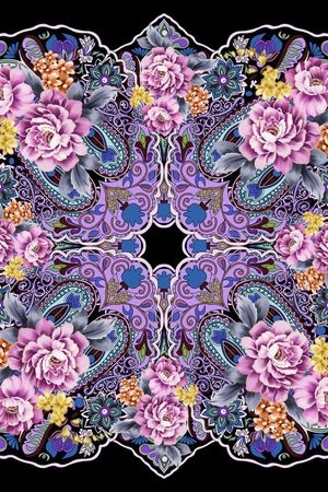 腰果印花华亿平台图片