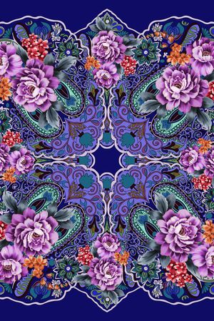 腰果印花华亿平台图片