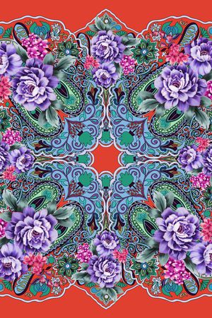 腰果印花华亿平台图片