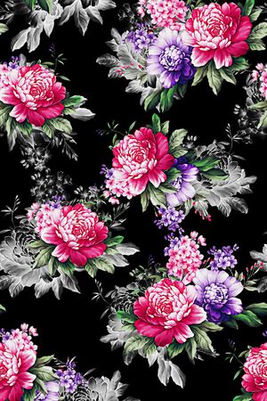 高清花卉印花华亿平台图片