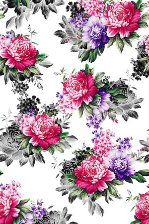 高清花卉印花华亿平台图片