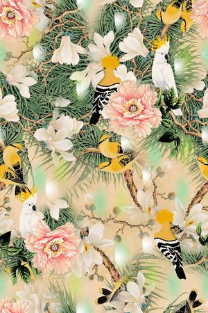 鸟印花华亿平台图片