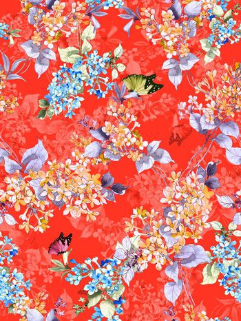 中国风印花华亿平台图片