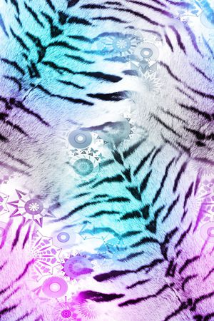 老虎纹印花华亿平台图片