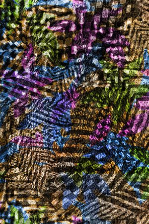 不规则几何印花华亿平台图片