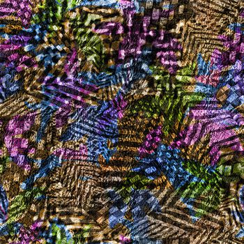 不规则几何印花华亿平台图片