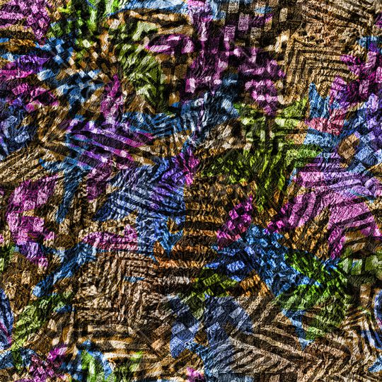 不规则几何印花华亿平台图片