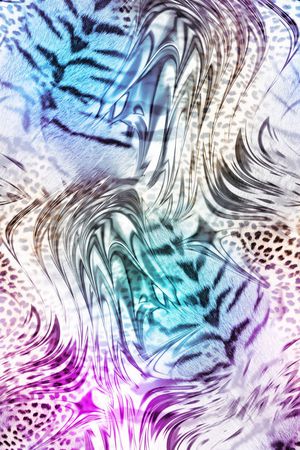 动物纹印花华亿平台图片