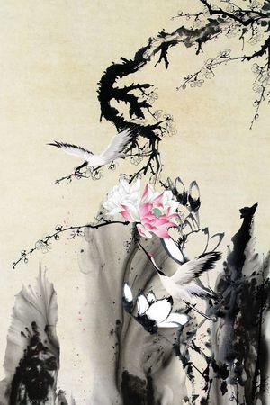 荷花印花华亿平台图片