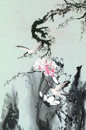 荷花印花华亿平台图片