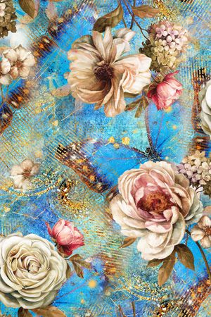 油画花卉印花华亿平台图片