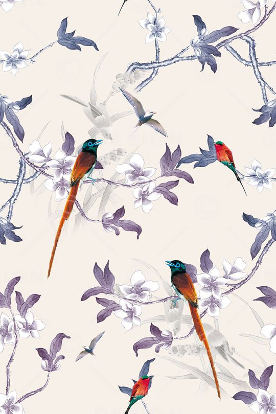 中国风印花华亿平台图片