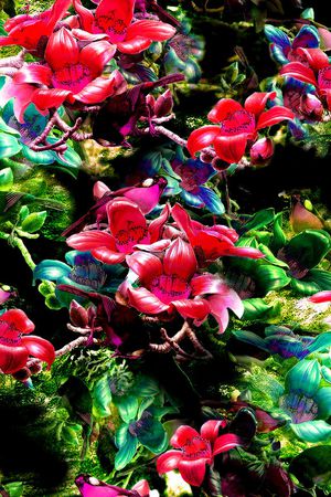 水墨印花华亿平台图片