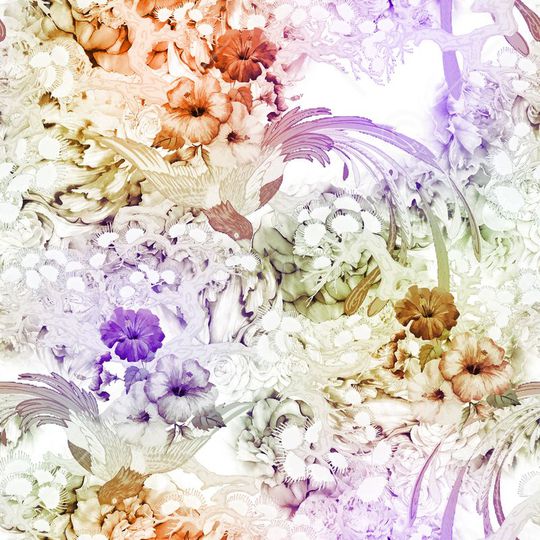 树枝印花华亿平台图片