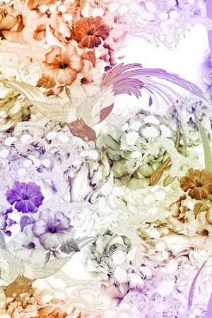 树枝印花华亿平台图片