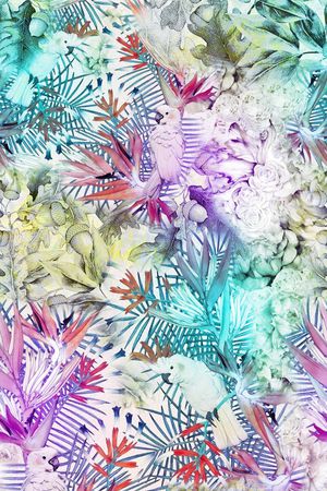 乱花印花华亿平台图片