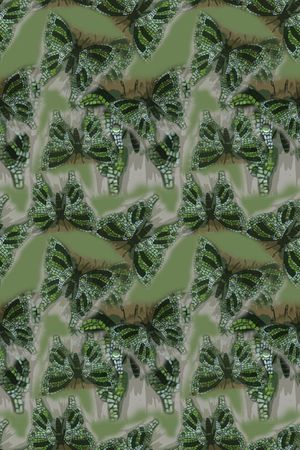 蝴蝶艺象印花华亿平台图片