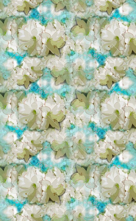 青蓝雅韵系列印花华亿平台图片