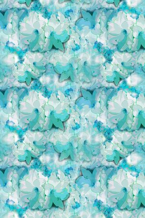 青蓝雅韵系列印花华亿平台图片