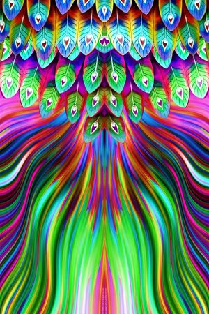 孔雀印花华亿平台图片