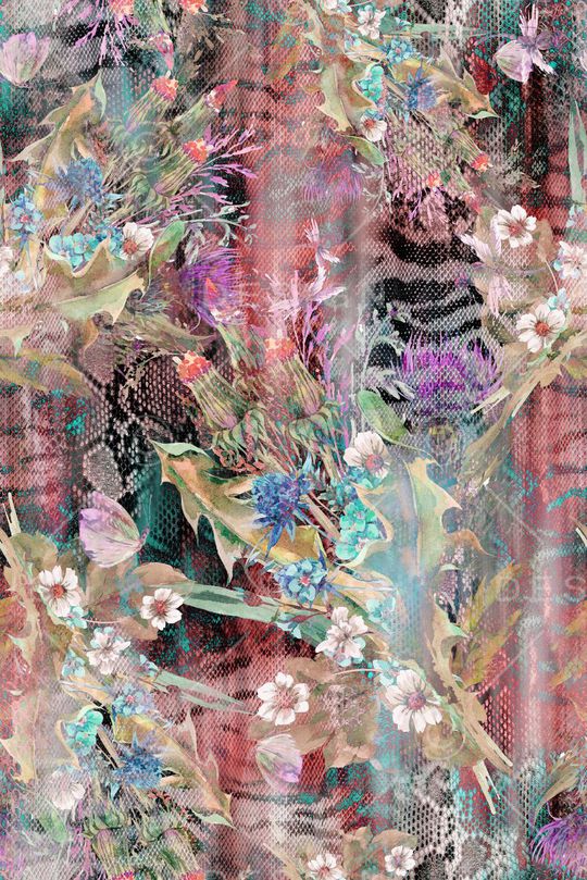 动物纹印花华亿平台图片