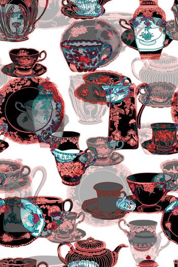 702076-手绘青花瓷套餐瓷器艺术