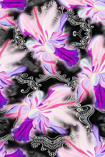 花朵印花华亿平台图片