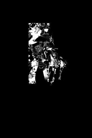 手绘几何动物时尚狗先生印花华亿平台图片