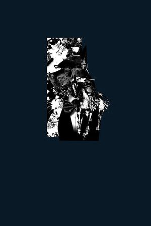 手绘几何动物时尚狗先生印花华亿平台图片