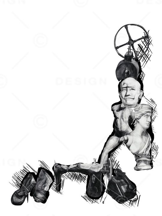 素描印花华亿平台图片