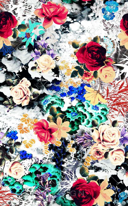 中国风印花华亿平台图片