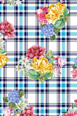 格子印花华亿平台图片