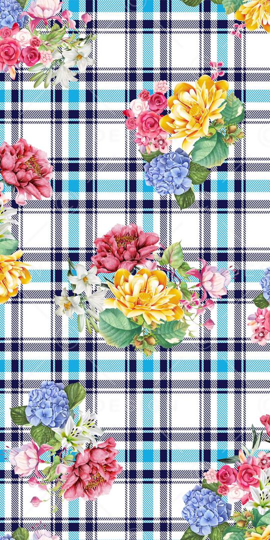 格子印花华亿平台图片