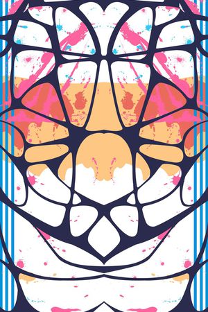 抽象印花华亿平台图片