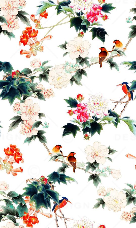 中国风印花华亿平台图片