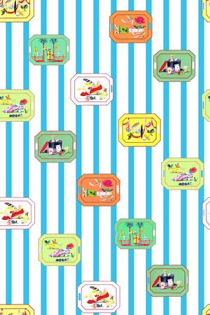 流行时尚印花华亿平台图片