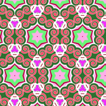 卷草纹印花华亿平台图片