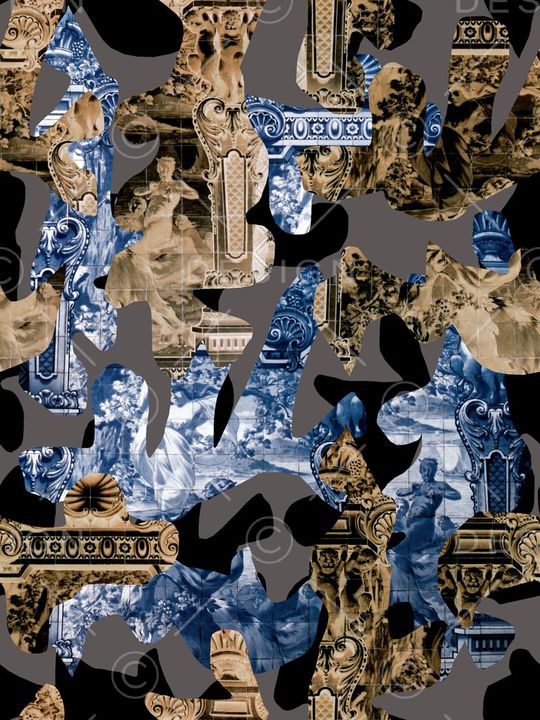 潮牌男装印花华亿平台图片