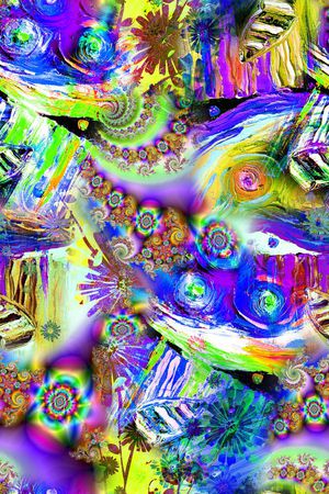 抽象印花华亿平台图片