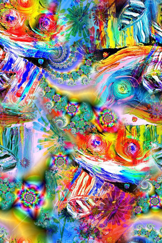 抽象印花华亿平台图片