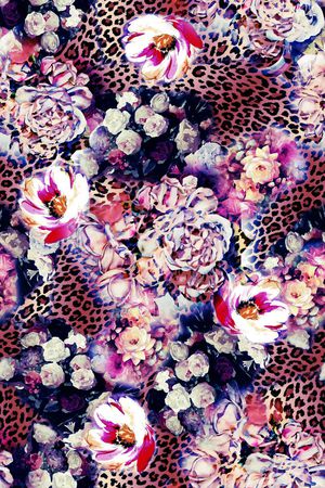 花卉印花华亿平台图片