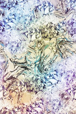 抽象印花华亿平台图片