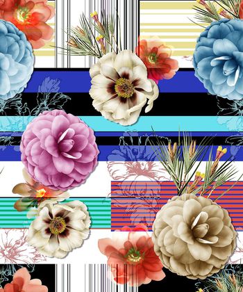 花朵印花华亿平台图片